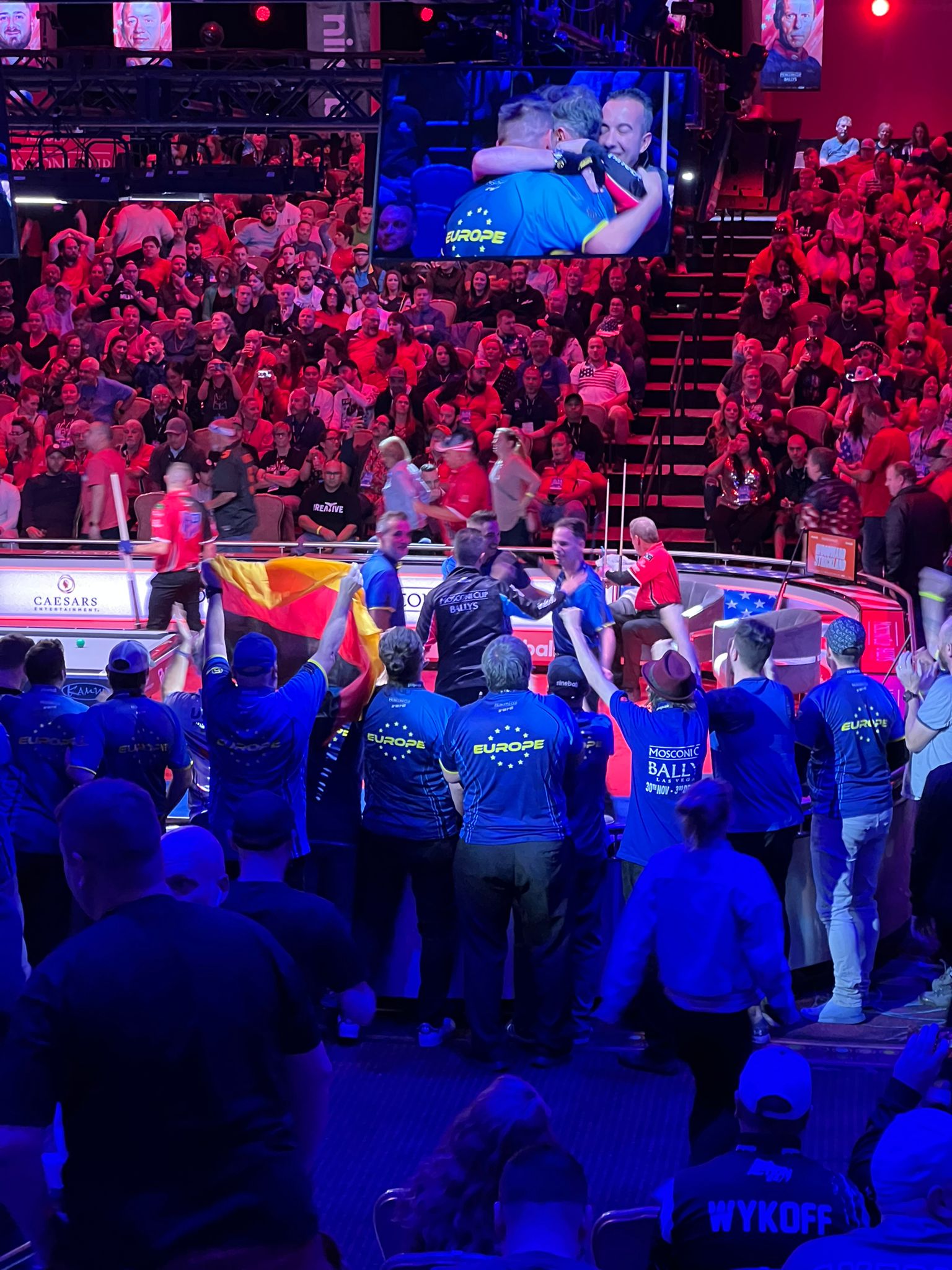 Mosconi Cup dag 3 Team Europe neemt de leiding Pool Biljart